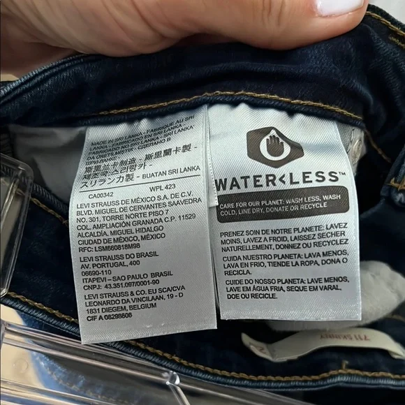 Levi's 711 Blue Skinny Jeans size 28 - Picture 5 of 5